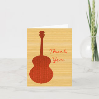 Orange Country Guitar Thank You Card
