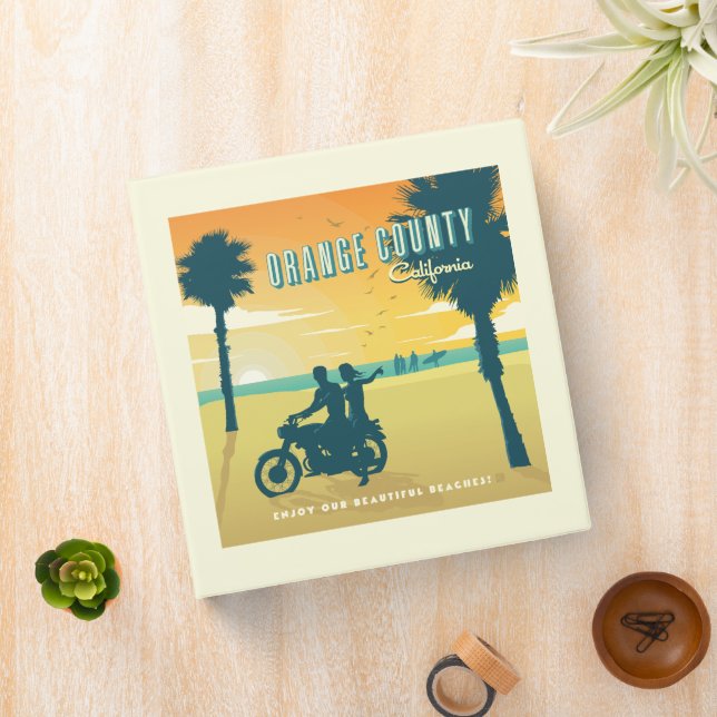 Orange County, California Beaches 3 Ring Binder (In Situ)