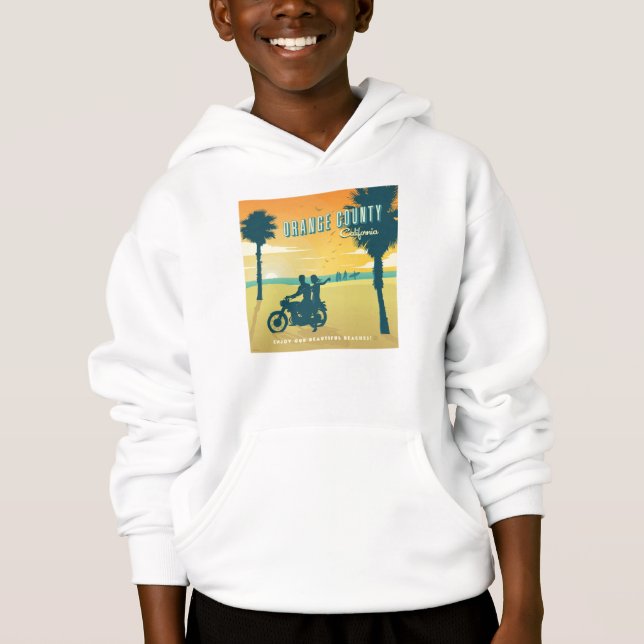 Orange County, California Beaches Hoodie (Front)