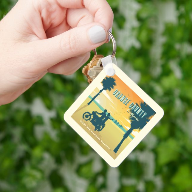 Orange County, California Beaches Keychain (Hand)