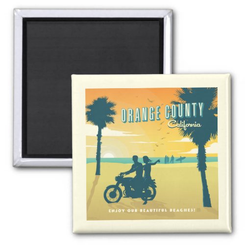 Orange County California Beaches Magnet