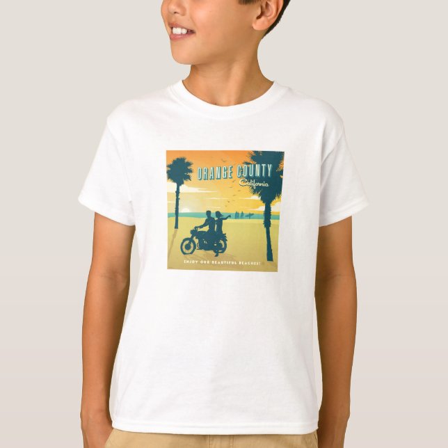 Orange County, California Beaches T-Shirt (Front)