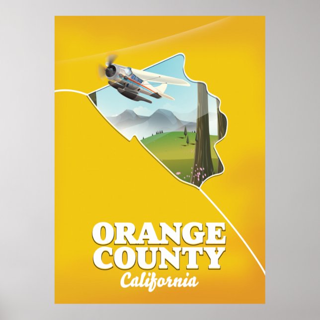 Orange County California Travel poster (Front)