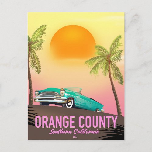 orange county California USA Postcard