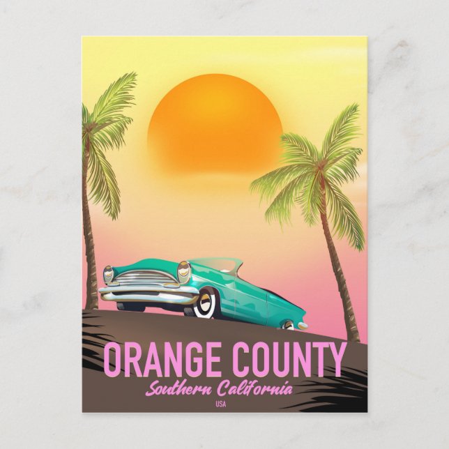 orange county California USA Postcard (Front)