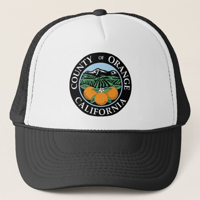 Orange county seal trucker hat (Front)