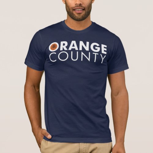 Orange County white text T_Shirt