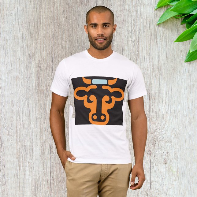 Orange Cows Head Mens T-Shirt (Creator Uploaded)