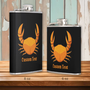 Orange Crab Flask