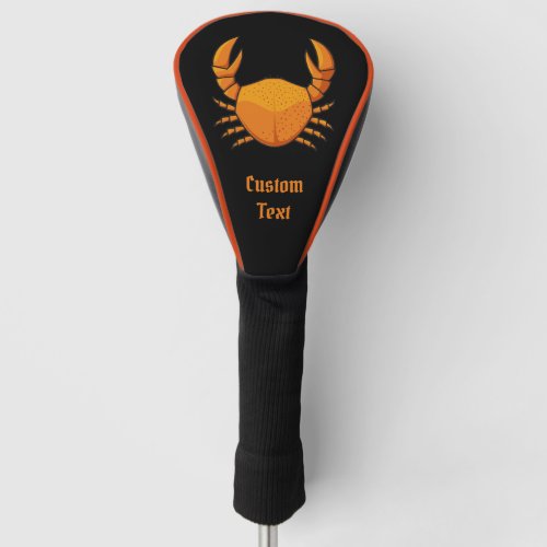 Orange Crab Golf Head Cover