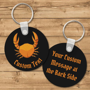 Orange Crab Keychain