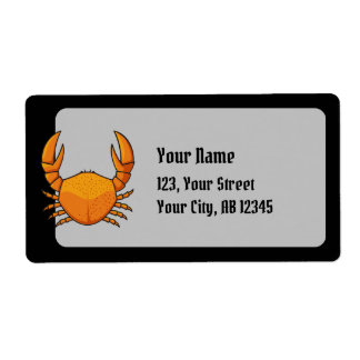 Orange Crab Label