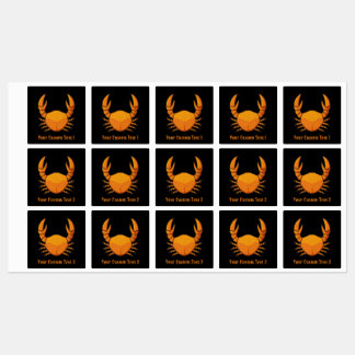 Orange Crab Labels