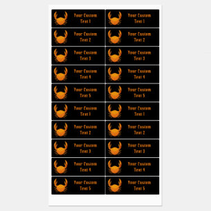 Orange Crab Labels