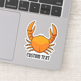 Orange Crab Sticker