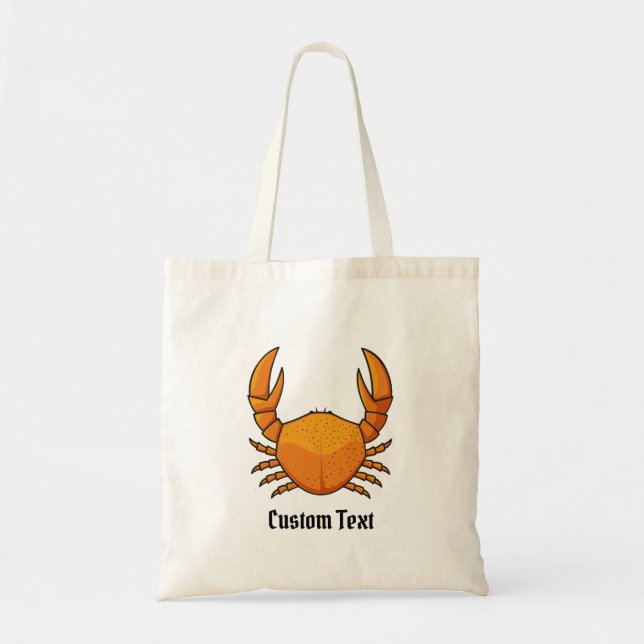 Orange Crab Tote Bag (Front)