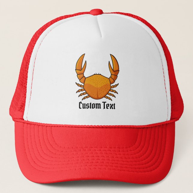 Orange Crab Trucker Hat (Front)