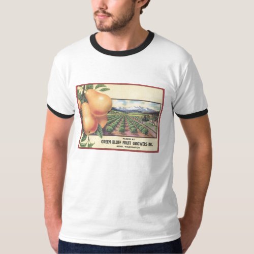 Orange Crate Art GREEN BLUFF Fruit Growers