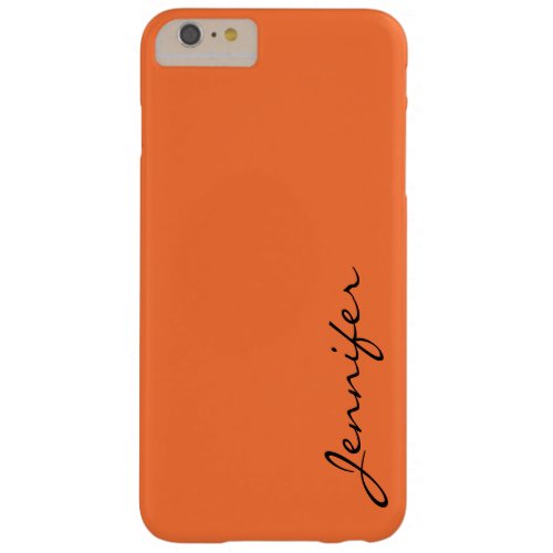 Orange Crayola color background Barely There iPhone 6 Plus Case