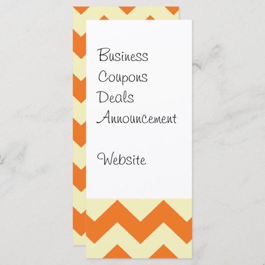 Orange Cream Citrus Chevron ZigZag Stripes Gifts (Front/Back)