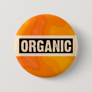 Orange Cream - Organic Pinback Button