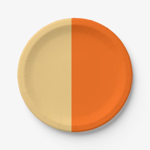 Orange Cream Paper Plates