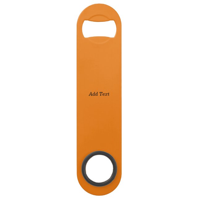 Orange Create Your Own Add Text Custom Bar Key (Front)