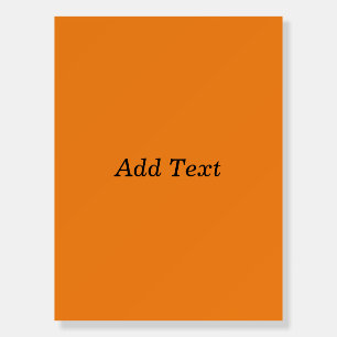 Orange Create Your Own Add Text Custom Foam Board