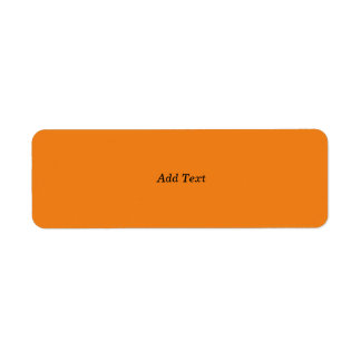Orange Create Your Own Add Text Custom Label