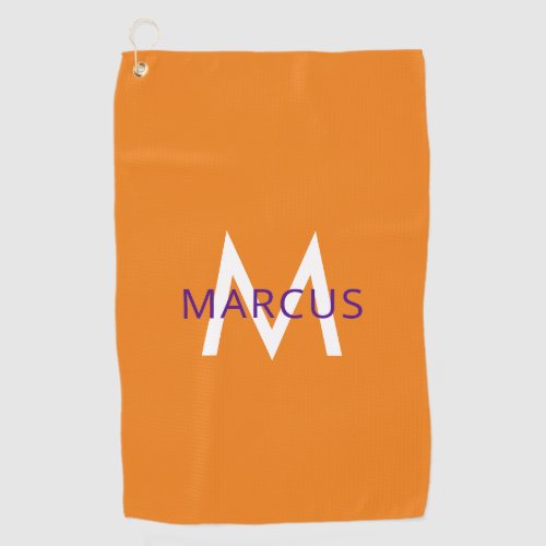 Orange Create Your Own Personalized Golf Towel
