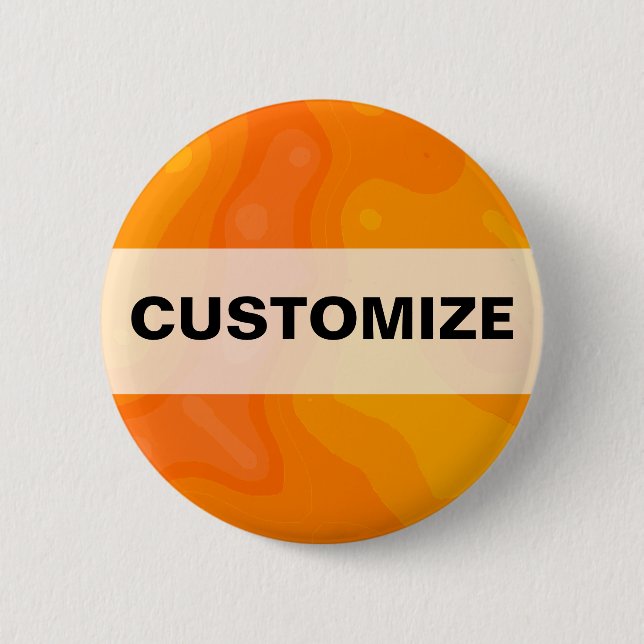 Orange Creme Pinback Button (Front)