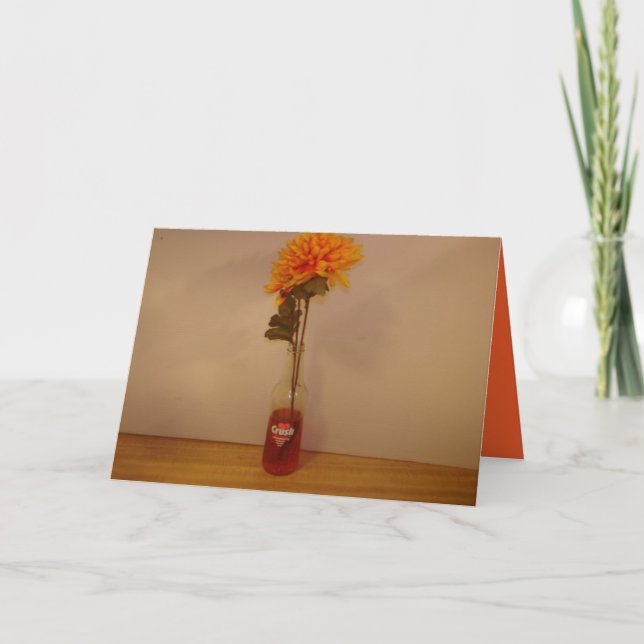 Orange Crush Bottle Card Design (Front)