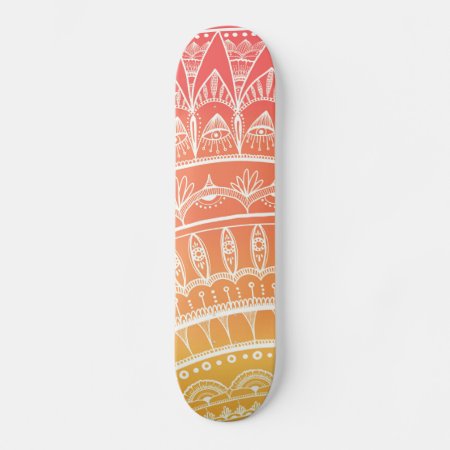 Orange Crush By Megaflora Design Skateboard