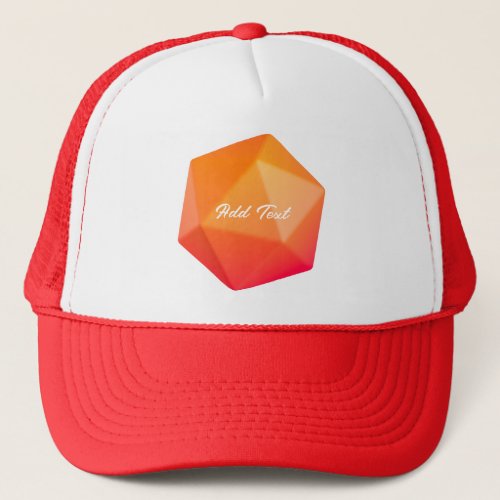 Orange Crystal Stylish Looking Fantastic_cap Super Trucker Hat