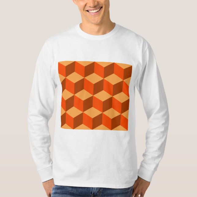 Orange Cubes T-Shirt (Front)