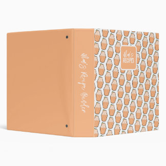 Orange Cupcake Binder