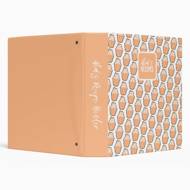 Orange Cupcake Binder (Background)
