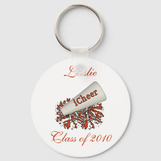 Orange Custom Cheerleader KeyChain