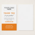 Orange Custom Promo Code Discount Card | Zazzle