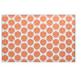 Orange D20 Dice Fabric