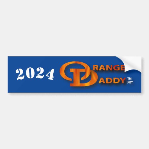 Orange Daddy 2024 Bumper Sticker