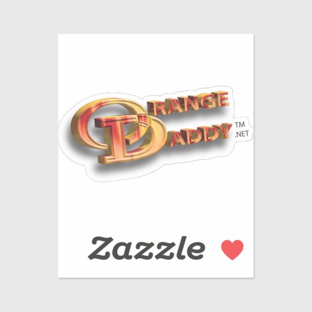 Orange Daddy 3D Sticker (Sheet)