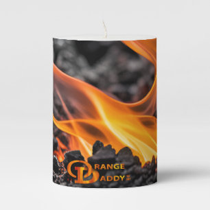 Orange Daddy Light of Freedom Pillar Candle