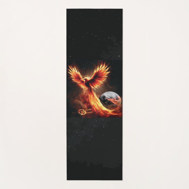 Orange Daddy + Phoenix Rising Yoga Mat (Front)