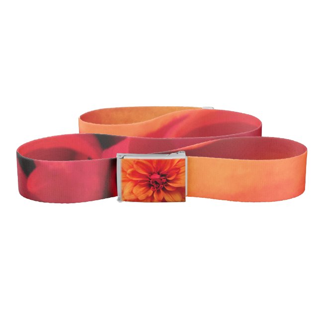 Orange Dahlia Belt (Zig-Zag)
