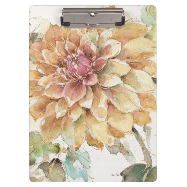 Orange Dahlia Clipboard (Front)