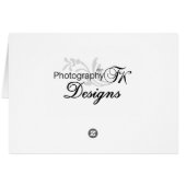 Orange Dahlia Flower Cards (Back Horizontal)