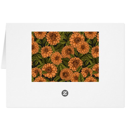 Orange Dahlia garden (Back Horizontal)