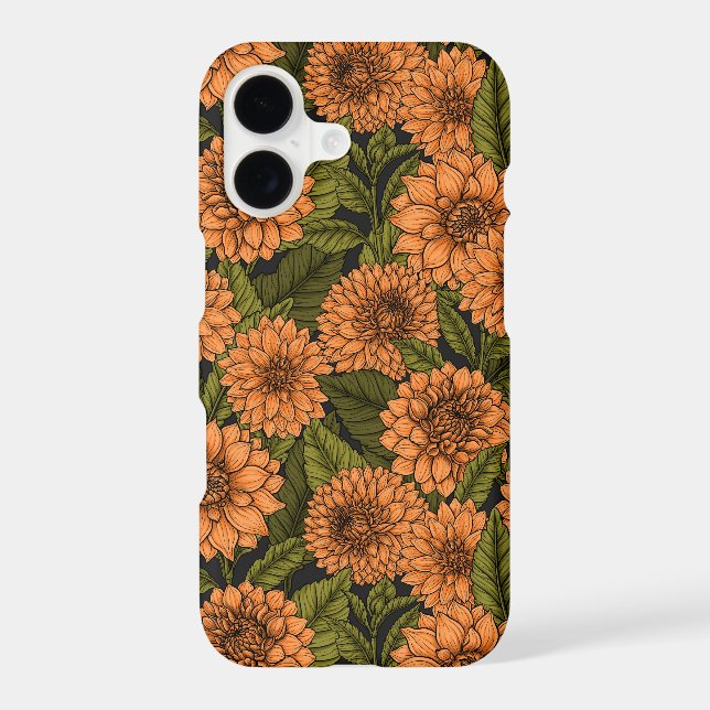 Orange Dahlia garden Case-Mate iPhone Case (Back)