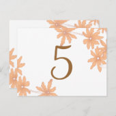 Orange Daisies Table Number (Front/Back)